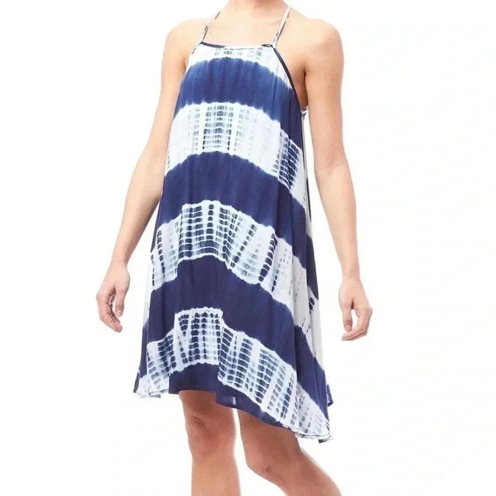 NWT’S. Ya Las Angeles Black and white, tie dye shift dress. Boho.‎ Indie. Beach.